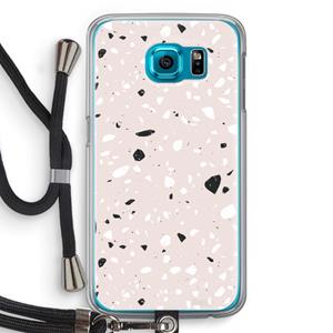 CaseCompany Terrazzo N°20: Samsung Galaxy S6 Transparant Hoesje met koord