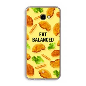 CaseCompany Eat Balanced: Samsung Galaxy J4 Plus Transparant Hoesje