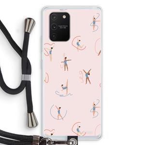 CaseCompany Dancing #3: Samsung Galaxy S10 Lite Transparant Hoesje met koord