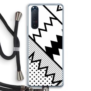 CaseCompany Pop Art #5: Sony Xperia 5 II Transparant Hoesje met koord