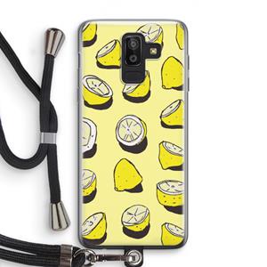 CaseCompany When Life Gives You Lemons...: Samsung Galaxy J8 (2018) Transparant Hoesje met koord