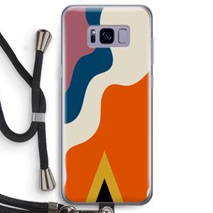 CaseCompany Noor A: Samsung Galaxy S8 Transparant Hoesje met koord