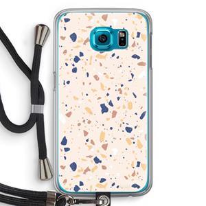 CaseCompany Terrazzo N°23: Samsung Galaxy S6 Transparant Hoesje met koord