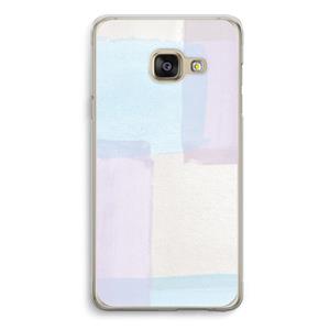 CaseCompany Square pastel: Samsung A3 (2017) Transparant Hoesje