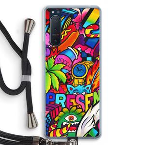 CaseCompany Represent: Sony Xperia 5 II Transparant Hoesje met koord