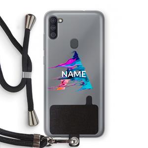 CaseCompany Abstract Spectrum: Samsung Galaxy A11 Transparant Hoesje met koord