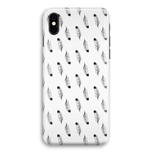 CaseCompany Pluimen: iPhone X Volledig Geprint Hoesje