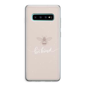 CaseCompany Be(e) kind: Samsung Galaxy S10 Plus Transparant Hoesje