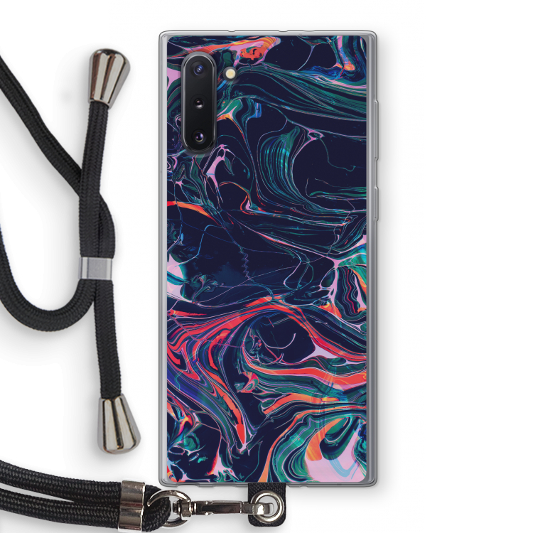 CaseCompany Light Years Beyond: Samsung Galaxy Note 10 Transparant Hoesje met koord
