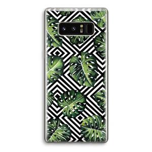 CaseCompany Geometrische jungle: Samsung Galaxy Note 8 Transparant Hoesje
