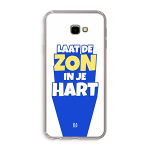 CaseCompany Laat de zon in je hart: Samsung Galaxy J4 Plus Transparant Hoesje