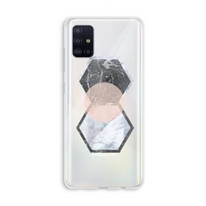 CaseCompany Creatieve toets: Galaxy A51 4G Transparant Hoesje