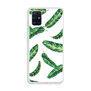 CaseCompany Lange bladeren: Galaxy A51 4G Transparant Hoesje