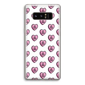 CaseCompany GIRL POWER: Samsung Galaxy Note 8 Transparant Hoesje