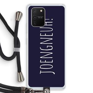 CaseCompany Joengneuh!: Samsung Galaxy S10 Lite Transparant Hoesje met koord