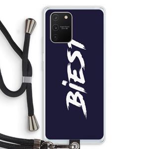 CaseCompany Biest: Samsung Galaxy S10 Lite Transparant Hoesje met koord