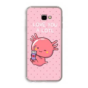 CaseCompany Love You A Lotl: Samsung Galaxy J4 Plus Transparant Hoesje
