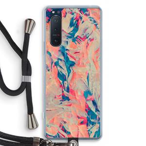 CaseCompany Alone: Sony Xperia 5 II Transparant Hoesje met koord