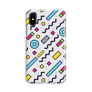 CaseCompany 8-bit N°8: iPhone Xs Volledig Geprint Hoesje