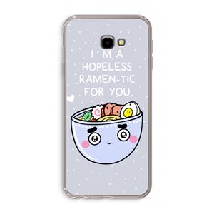 CaseCompany I'm A Hopeless Ramen-Tic For You: Samsung Galaxy J4 Plus Transparant Hoesje