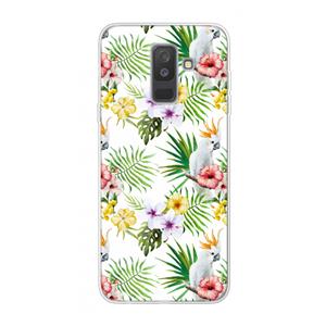 CaseCompany Gele kuif: Samsung Galaxy A6 Plus (2018) Transparant Hoesje