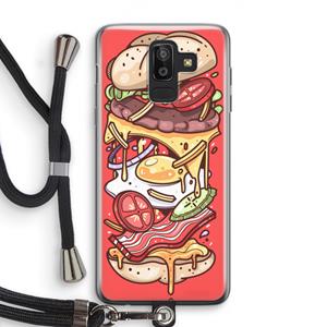 CaseCompany Diet Coke Please: Samsung Galaxy J8 (2018) Transparant Hoesje met koord
