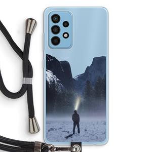 CaseCompany Wanderlust: Samsung Galaxy A52 Transparant Hoesje met koord