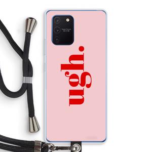 CaseCompany Ugh: Samsung Galaxy Note 10 Lite Transparant Hoesje met koord