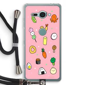 CaseCompany Happy bento friends: Sony Xperia XZ2 Compact Transparant Hoesje met koord