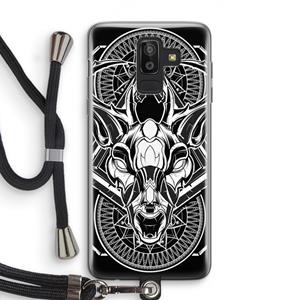 CaseCompany Oh Deer: Samsung Galaxy J8 (2018) Transparant Hoesje met koord