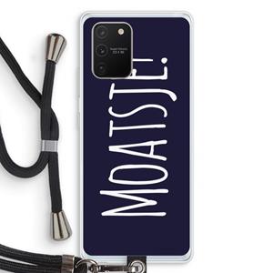 CaseCompany Moatsje!: Samsung Galaxy S10 Lite Transparant Hoesje met koord