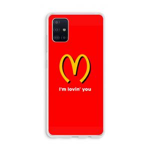 CaseCompany I'm lovin' you: Galaxy A51 4G Transparant Hoesje