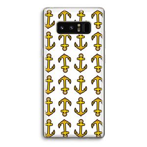 CaseCompany Musketon Anchor: Samsung Galaxy Note 8 Transparant Hoesje