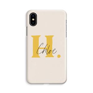 CaseCompany Amber Script: iPhone Xs Volledig Geprint Hoesje