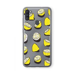 CaseCompany When Life Gives You Lemons...: Samsung Galaxy A11 Transparant Hoesje