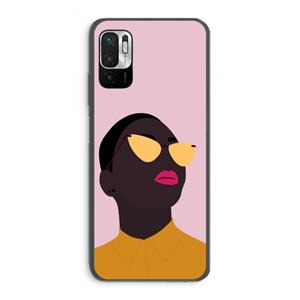 CaseCompany Yellow glasses: Xiaomi Redmi Note 10 5G Transparant Hoesje