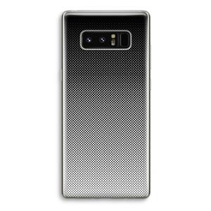 CaseCompany Musketon Halftone: Samsung Galaxy Note 8 Transparant Hoesje