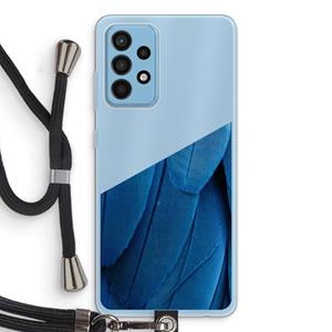 CaseCompany Pauw: Samsung Galaxy A52 Transparant Hoesje met koord