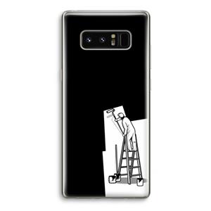 CaseCompany Musketon Painter: Samsung Galaxy Note 8 Transparant Hoesje