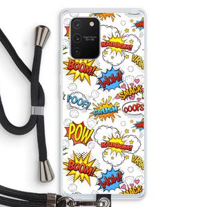 CaseCompany Pow Smack: Samsung Galaxy S10 Lite Transparant Hoesje met koord