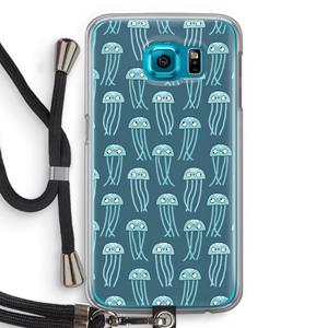 CaseCompany Kwallie: Samsung Galaxy S6 Transparant Hoesje met koord