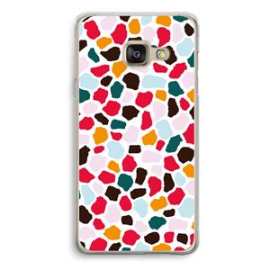 CaseCompany Colored Giraffe: Samsung A3 (2017) Transparant Hoesje