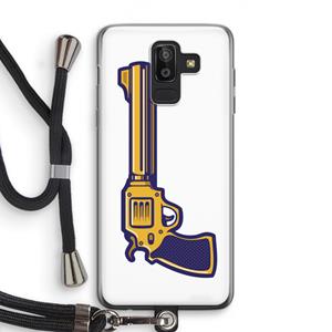 CaseCompany Pew Pew Pew: Samsung Galaxy J8 (2018) Transparant Hoesje met koord