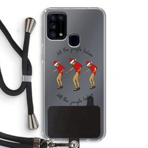 CaseCompany Jingle Ladies: Samsung Galaxy M31 Transparant Hoesje met koord