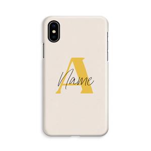 CaseCompany Amber Script: iPhone Xs Volledig Geprint Hoesje