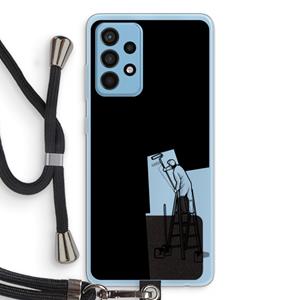 CaseCompany Musketon Painter: Samsung Galaxy A52 Transparant Hoesje met koord