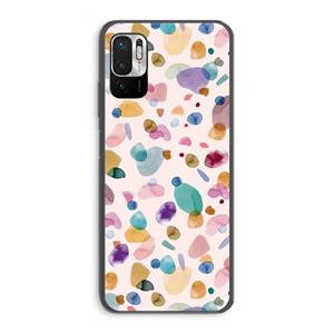 CaseCompany Terrazzo Memphis Pink: Xiaomi Redmi Note 10 5G Transparant Hoesje
