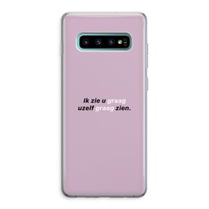 CaseCompany uzelf graag zien: Samsung Galaxy S10 Plus Transparant Hoesje