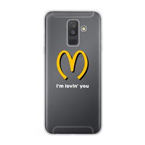 CaseCompany I'm lovin' you: Samsung Galaxy A6 Plus (2018) Transparant Hoesje
