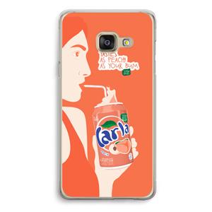 CaseCompany Peach please!: Samsung A3 (2017) Transparant Hoesje